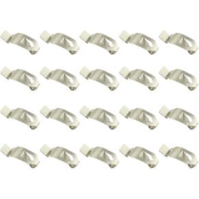 20 قطعة من مشابك تثبيت اللوحة الخلفية المعدنية لتأطير الساعات واللوحات الصينية وإطارات الصور والأعمال الفنية ومشابك معدنية زنبركية فضية اللون in Kuwait