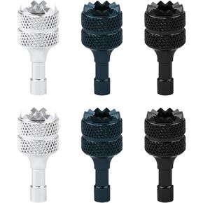 6 PCS Drone Controller Sticks, Detachable Aluminum Alloy Drone Joysticks Sticks Compatible with DJI Mini 3 Pro/Mini 4 Pro/Air 3/Mavic 3 Pro RC & RC 2 Replacement Accessories(Silver, Black, Blue)