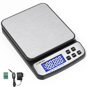 Digital Shipping Scale 110 lbs x 1g with Hold and Counting Function Mail Scale Postage Scale for Shipping Packages,Postal Scale for Warehouses, Homes, Offices, and Courier Companies
