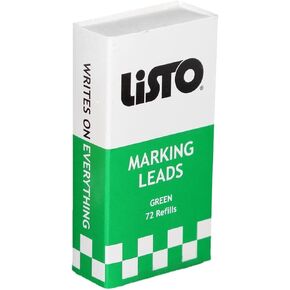 Listo 162 Marking Pencils Refill, Box of 72, Grease Pencils/China Marking Pencils/Wax Pencils (Color: Green)