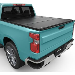 AUTOSAVER88 FRP Hard Tri-fold Truck Bed Tonneau Cover Fits for Chevy Silverado/GMC Sierra 1500 New Body Style 2007-2024 5.8ft Bed