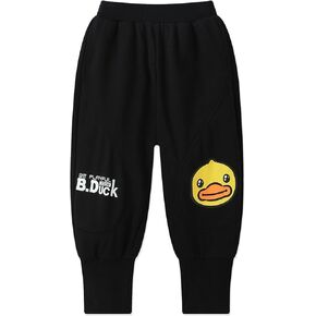 B.Duck Unisex Kids Sweatpants with Pockets Cartoon Duck Elastic Waist Joggers Pants for Toddler Boys Girls (3-12 Years)