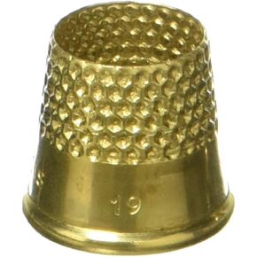 LACIS 19mm Open Top Tailor's Thimble-Size, Multicolor