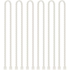 Gesipor 6 PCS 24-Inch Silicone Cable Ties Dia 5mm Reusable Steel-Core Rubber Twist Ties Bendable Cable Ties for Bundling and Holding, All Purpose Cord Tie for Indoor and Outdoor (Orange)