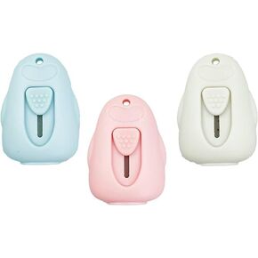 مجموعة قطع الورق T TOVIA Penguin - 3 فتاحات رسائل قابلة للسحب بتصميم لطيف لسلسلة المفاتيح والجيب والحقائب والمشروعات اليدوية، مثالية للأظرف والبريد وصناديق الرسائل. in Kuwait