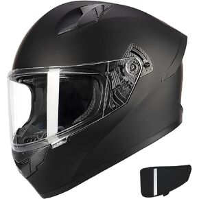 Full Face Motorcycle Helmet DOT Approved, Lightweight Motocross Helmet for Adult Men Women, Street Bike ATV Scooter Motorcycle Helmets with Visor