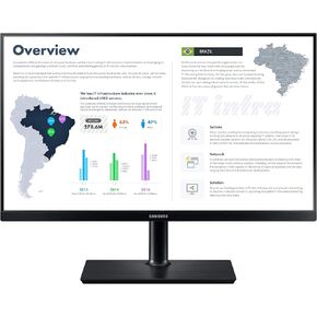 سامسونج بيزنيس شاشة مكتب SH850 Series 24 انش QHD 2560x1440 للاعمال (باللون الابيض) مع USB-C وHDMI ومنفذ عرض وضمان 3 سنوات، TAA (S24H851QFN)