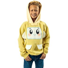 Bioworld LankyBox Boxy Long Sleeve Boy's Yellow Cosplay Hoodie-6/7