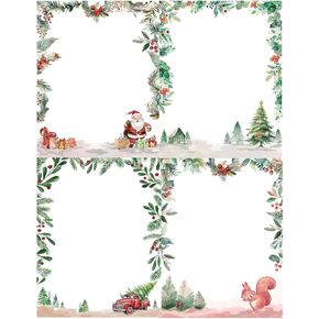 96 Pcs Floral Stationery Paper Set, 5.5 x 8.3'' Letterhead Sheets with Envelopes & Sealing Stickers, Stationery Paper with Envelopes Kit, Stationary Writing Paper Holiday Set Office School