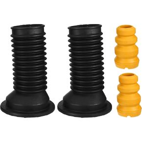 No.4815702060/4815702080 Suspension Strut Bumper Bump Stop with Dust Cover for Toyota Matrix 2003 2004 / Inner/Durable Rubber / 1 Set Yellow