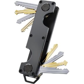 Key Organizer Key Holder Compact Key Case Minimalist Metal Key Chain Key Holder for Keychain Secures 8-10 Keys EDC