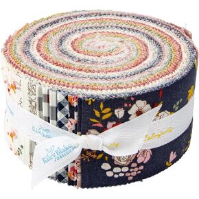 Minki Kim BloomBerry Rolie Polie 40 2.5-inch Strips Jelly Roll Riley Blake Designs RP-14600-40, Assorted