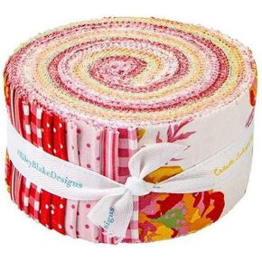 My Mind's Eye Picnic Florals Rolie Polie 40 2.5-inch Strips Jelly Roll Riley Blake RP-14610-40, Assorted