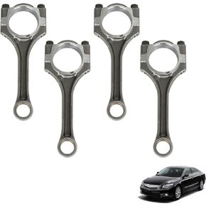 munirater 4PCS Connecting Rod Replacement for 2001-2009 Camry Rav4 Corolla Matrix Solara Highlander 2.4L 13201-29685-A0