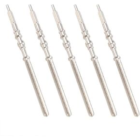 5Pcs Silver Movement Watch Steel Stem Crown Kit Watch of Parts NH35 NH36 NH38 NH39 Watch Parts for Kits Watch Accessories