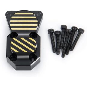 Brass Axle Housing Diff Cover Counterweight Upgrade Parts for Axial 1/24 SCX24 RC Crawler Car