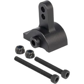 SCX10 III Link Riser, Aluminum AR45 Rear Upper Link Riser Anti-squat Mount 1/10 RC Crawler Axial SCX10 III AR45P Portal Axle Comp Builds LCG Chassis DIY (Black)
