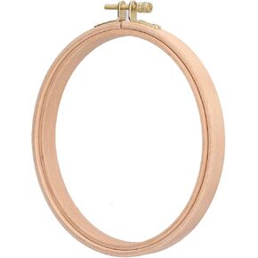 Cross Stitch Hoop, 6.5in Embroidery Hoop Wooden Round Hand Embroidery Frames Quilting Frames for Hand Quilting Thickened Embroidery Ring Scroll Frames Circle Cross Stitch Hoop Rings