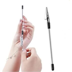 Bracelet Tool Jewelry Helper & Jewelry Clasps and Closures Fastener with Watch Clasps Hand Bracelet Helpers Fastening Hooking Equipment for Bracelet Necklace Watch Clasps Zipper Gift