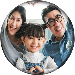 Canetti Original Magnet Frame - Round Sphere Double-Sided Magnetic Picture Frame - 3x3
