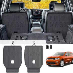 Floor Mats Cargo Liner for 2016-2024 2025 Dodge Durango 7-seat, All Weather TPE Cargo Mat and 3rd Row Backrest Mats for RT/GT Durango Accessories (Full Mat Set 7 Seats)