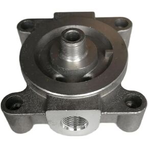 Engine Remote Mount Coolant Filter Head 204163S Compatible with Cummins L8.9 G8.3 ISC Cat Komatsu Fleetguard,Replace P174766 Filter Base