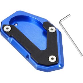 X AUTOHAUX 1 Set Aluminum Alloy Motorcycle Kickstand Pad for Suzuki DL650 V-Strom650 XT 650XT 2004-2022 Motor Bike Extension Foot Support with Wrench Black Gray