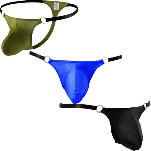 Faringoto Men Thongs and G Strings Underwear Men Low Rise Solid Briefs in Saudi Arabia