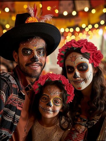 عصابة رأس على شكل تاج زهرة الورد المكسيكي من فريدا - غطاء رأس لعيد الهالوين لعيد الهالوين، غطاء رأس للحفلات التنكرية in Kuwait