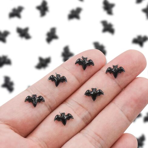 100PCS Halloween Miniature Bats Dollhouse Mini Bats for Crafts Cute Halloween Decor Tiny Bat Decor for Fairy Garden Dollhouse Micro Landscaping Decoration in Kuwait