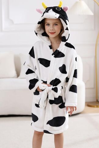 DELEY Girl's Robe Baby Boys Hoodie Robes Toddler Bathrobes for Kids Pajamas Sleepwear in Saudi Arabia