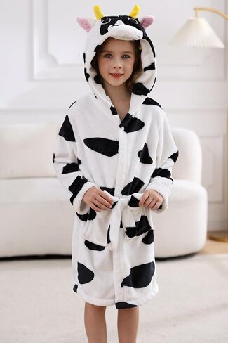 DELEY Girl's Robe Baby Boys Hoodie Robes Toddler Bathrobes for Kids Pajamas Sleepwear in Saudi Arabia