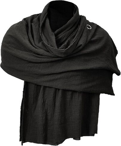Shawl Scarf Medieval Costume Cowl Cloak with Hood Men Renaissance Accessories Costume Robes, Capes in Saudi Arabia