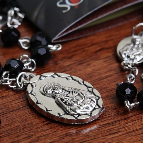 Needzo Seven Sorrows Rosary Chaplet with Prayer Card, Mother Mary Catholic Accessory, Religious Gift, 19 Inches in Saudi Arabia