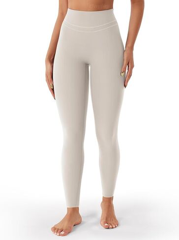 VOYJOY Womens Scrunch Workout Leggings Compression Butt Lifting Mid High Waist 26 Inches Seamless V Back Yoga Pants in Kuwait