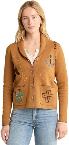 Pendleton Women's Western Cardigan, Buckskin Brown in Saudi Arabia