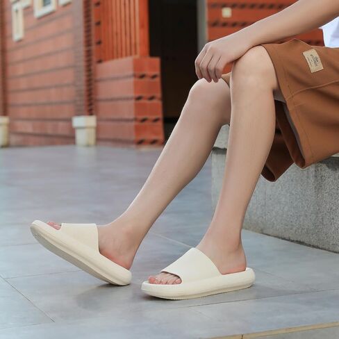 Pillow Slippers for Women,Men Quick Drying Shower Slides Sandals Non Slip Bathroom Sandal in Saudi Arabia