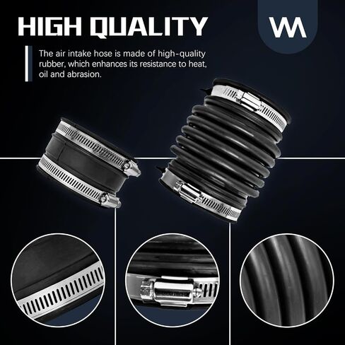 أنبوب خرطوم مدخل منظف الهواء مع مشبك يستبدل # 696-009 16576EA200 متوافق مع Nissan 2005-2019 Frontier، 2005-2012 Pathfinder، 2005-2015 Xterra in Kuwait