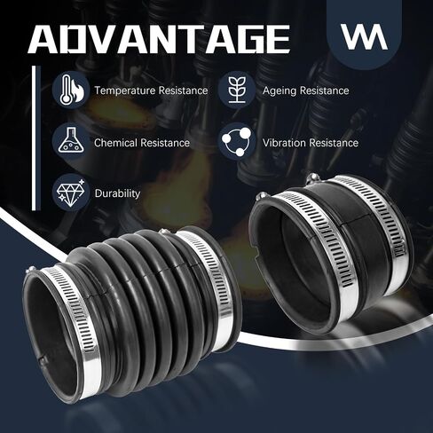 أنبوب خرطوم مدخل منظف الهواء مع مشبك يستبدل # 696-009 16576EA200 متوافق مع Nissan 2005-2019 Frontier، 2005-2012 Pathfinder، 2005-2015 Xterra in Kuwait