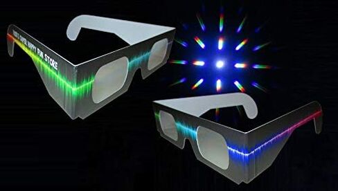 Rob's Super Happy Fun Store Fireworks Diffraction Glasses - Rave Waves and Rainbow Spectrum Variety Pack in Saudi Arabia