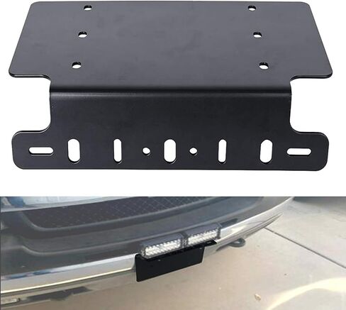 ALAVENTE العالمي لوحة ترخيص جبل قوس الثقيلة الصلب اللوحة الأمامية تصاعد قوس حامل ل 6 "7" 12 "17" 20 "أضواء شريط ضوء LED لسيارة الدفع الرباعي 4x4 لجيب in Kuwait