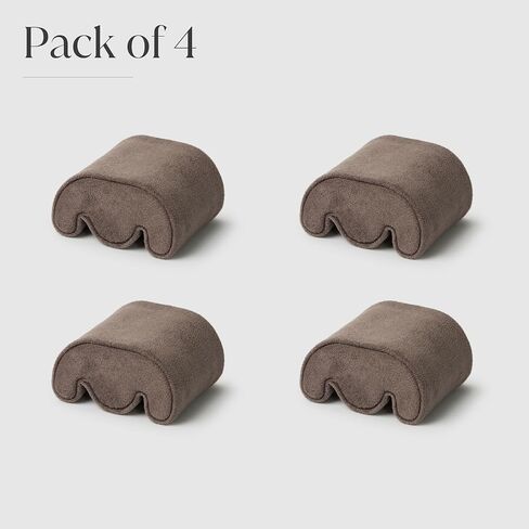 TAWBURY Fraser Watch Case Pillows - Pack of 6 Small Replacement Pillows for Our Fraser Brown Leather Watch Cases | 'M' Shaped Pillows Designed to fit 14.5cm - 17cm Wrists (Brown) in Kuwait