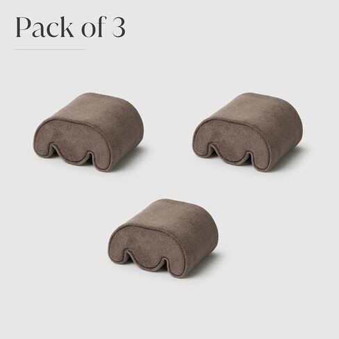 TAWBURY Fraser Watch Case Pillows - Pack of 6 Small Replacement Pillows for Our Fraser Brown Leather Watch Cases | 'M' Shaped Pillows Designed to fit 14.5cm - 17cm Wrists (Brown) in Kuwait