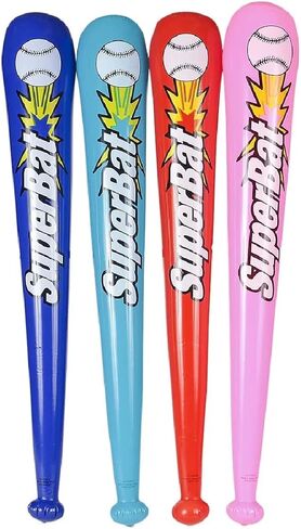 Inflatable Baseball Bats - 4 Pieces (Huge - 42 Inches) Party Favor for Kids and Adults Birthday Party, Sports Theme Activities and Good Old Fun! in Saudi Arabia