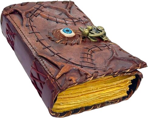 Hocus Pocus Book of Spells، كتب Grimoire Spell مع تعويذات حقيقية، دعامة ديكورات الهالوين، كتاب الظلال الإملائية، هدايا ساحرة للنساء Spellbook Leather Bound Journal، in Saudi Arabia