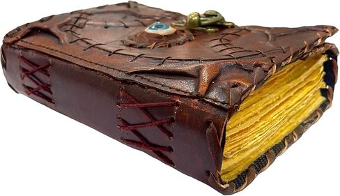 Hocus Pocus Book of Spells، كتب Grimoire Spell مع تعويذات حقيقية، دعامة ديكورات الهالوين، كتاب الظلال الإملائية، هدايا ساحرة للنساء Spellbook Leather Bound Journal، in Saudi Arabia