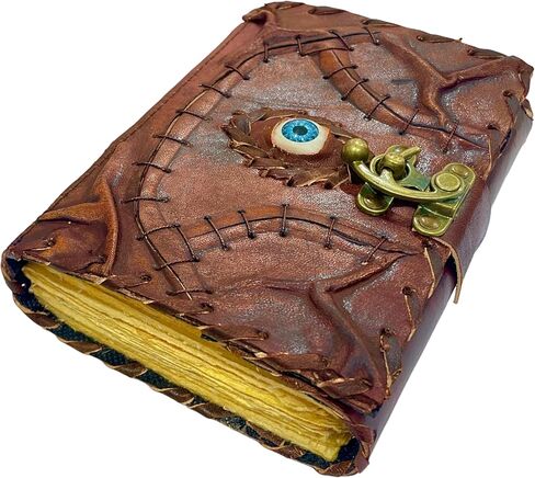 Hocus Pocus Book of Spells، كتب Grimoire Spell مع تعويذات حقيقية، دعامة ديكورات الهالوين، كتاب الظلال الإملائية، هدايا ساحرة للنساء Spellbook Leather Bound Journal، in Saudi Arabia