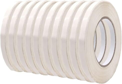 شريط UPVC لحفظ الطعام من MAT بألوان قوس قزح - 3/8 × 180 ياردة. (عبوة من 8) شريط إغلاق أكياس بولي للتغليف والتعبئة وتخزين الطعام المحكم in Kuwait