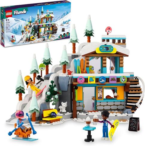 LEGO Friends Holiday Ski Slope and Café 41756 Building Toy Set, Creative Fun for Ages 9+ with 3 Mini-Dolls and Lots of Accessories, A Gift for Kids Who Love Snow Sports or Role Playing in Saudi Arabia