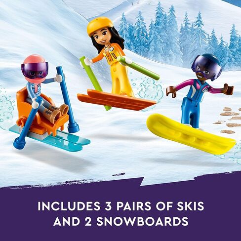 LEGO Friends Holiday Ski Slope and Café 41756 Building Toy Set, Creative Fun for Ages 9+ with 3 Mini-Dolls and Lots of Accessories, A Gift for Kids Who Love Snow Sports or Role Playing in Saudi Arabia